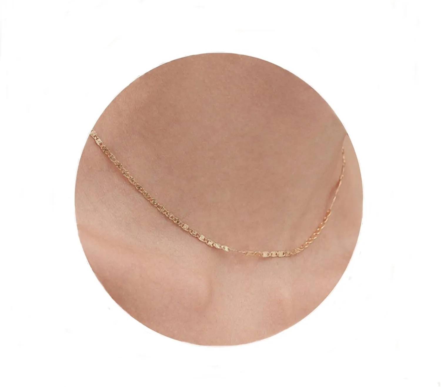 Gold Layered Necklaces for Women, 14K Dainty Gold Chain Necklace Women Trendy Cuban Link Paperclip Chain Toggle Clasp Necklace Fashion Chunky Jewelry for Women