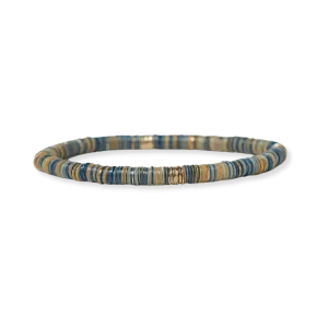 Grace Teal Multi Mix Stretch Bracelet