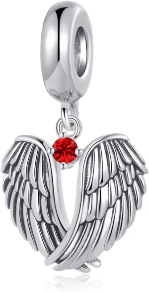 Guardian Angel Spread Wings and Soar Charm Compatible with Pandora Charms Bracelets
