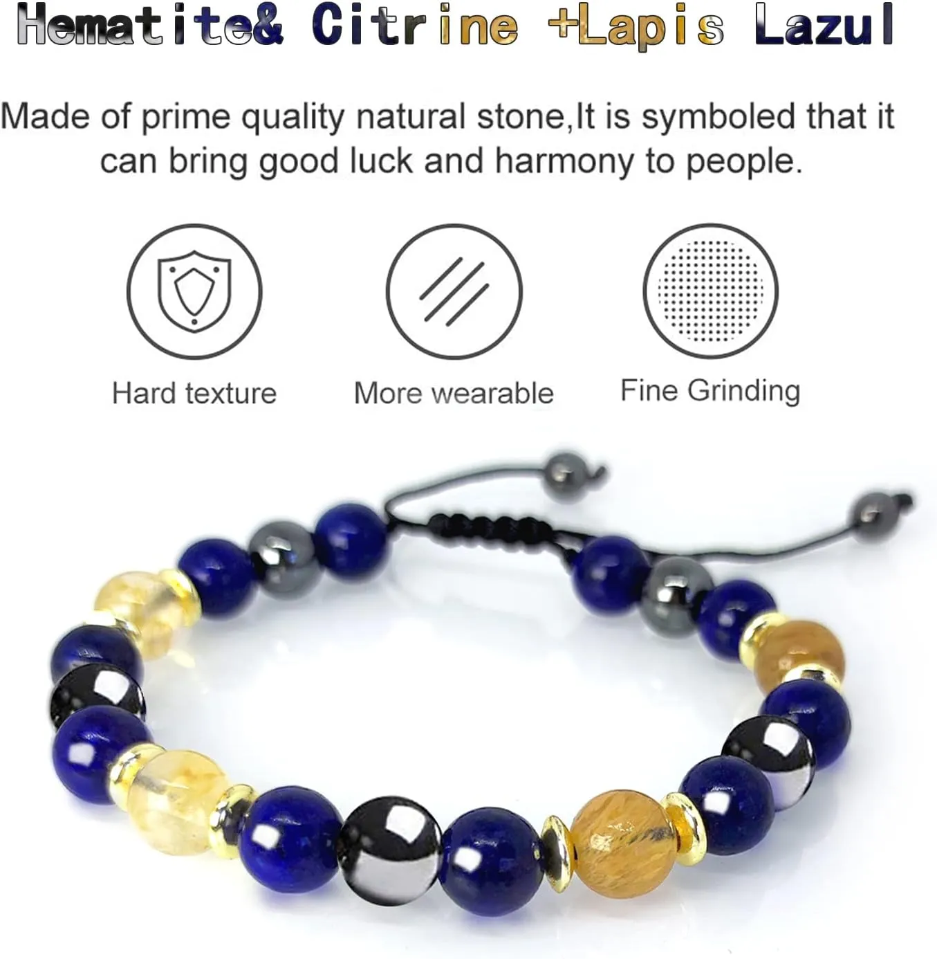Hematite Bracelet Triple Protection Bracelet