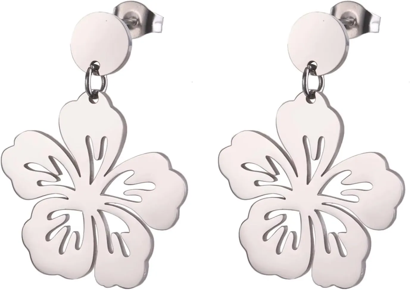 Hibiscus Earrings Hawaiian Earrings for Women Hawaiian Jewelry Hibiscus Dangle Earrings for Women Jewelry Gift Flower