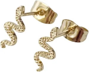 HONEYCAT Mini Snake Studs in Gold, Rose Gold, or Silver | Minimalist, Delicate Jewelry