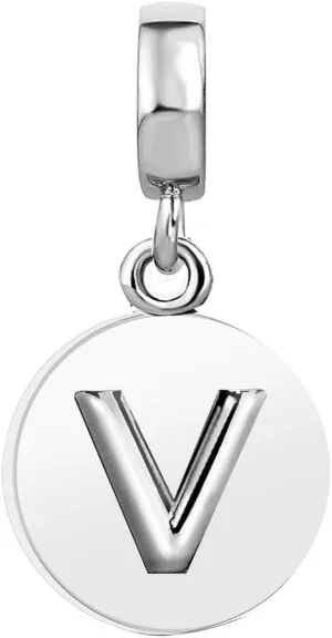 Initial A-Z Letter Alphabet Lucky Charm Womens Beads Charms Fits Pandora Charms Bracelets Valentine Mother Christmas Jewelry