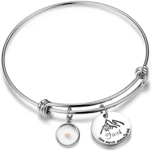 Inspirational Faith Gift Mustard Seed Jewelry Christian Gifts Faith Bracelets for Women Teen-Girls