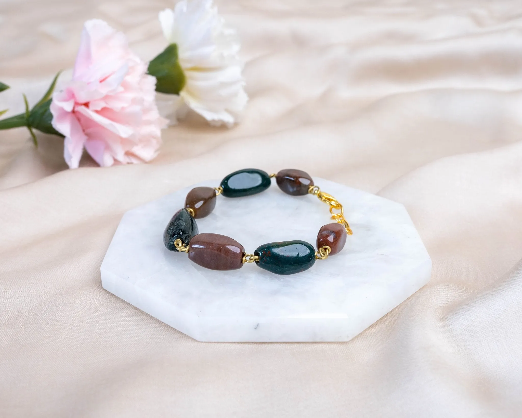 Jasper & Bloodstone Bracelet