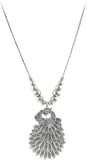 JewarHaat Indian Wedding Party Style Oxidised Silver Necklace for Women