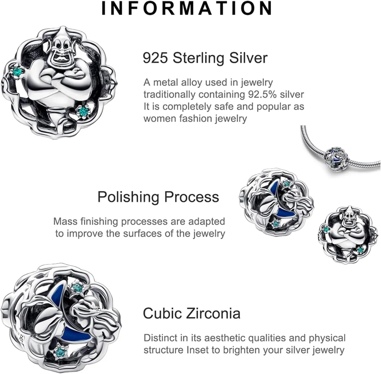 Jewelry 925 Sterling Silver Animals Chrismas Tree Character Charms for Women Bracelets Necklaces,Mother's Day Christmas Gifts for Women