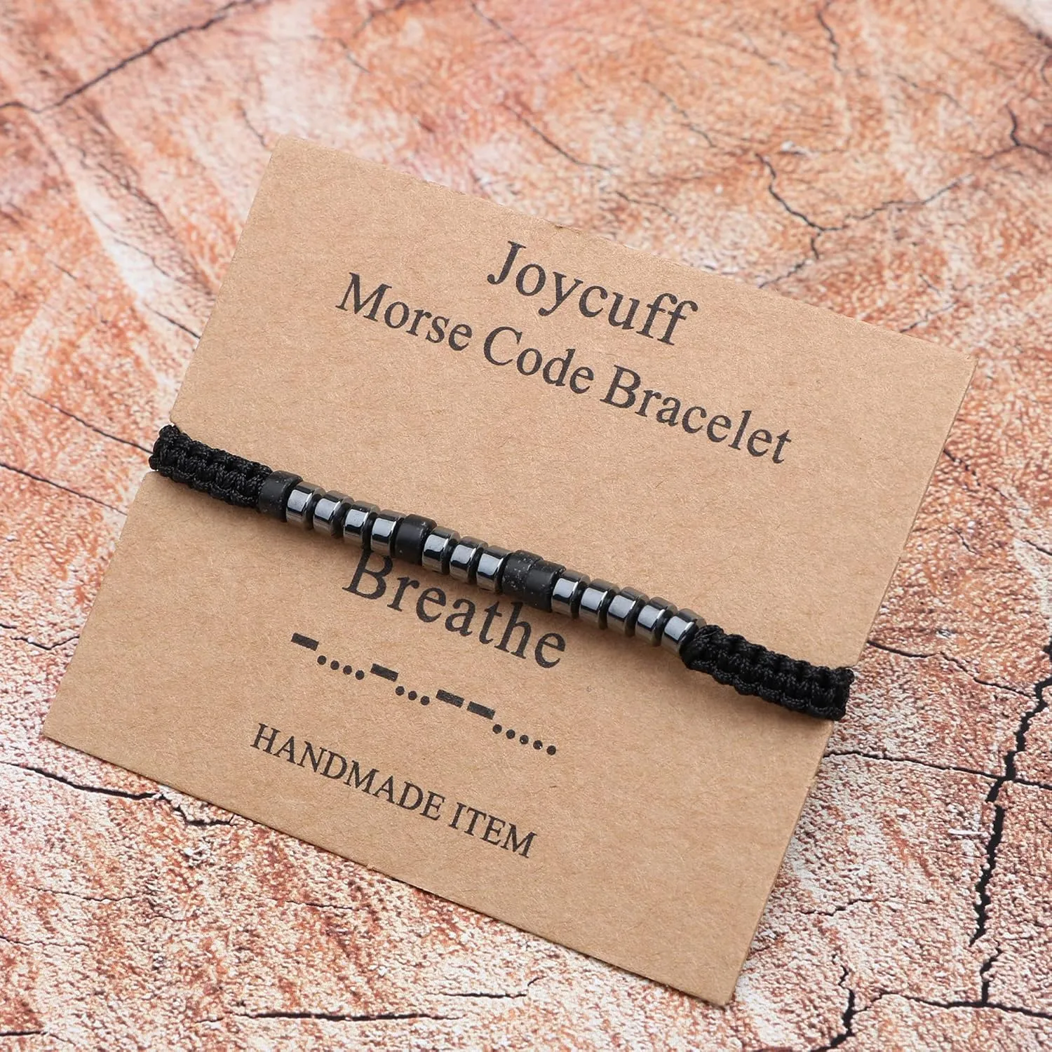 JoycuFF Morse Code Bracelets for Women Men Gifts for Her Him Mom Dad Daughter Sister Best Friend Funny Inspirational Bracelets for Women Jewelry Adjustable Silk Beaded Wrap Bracelet