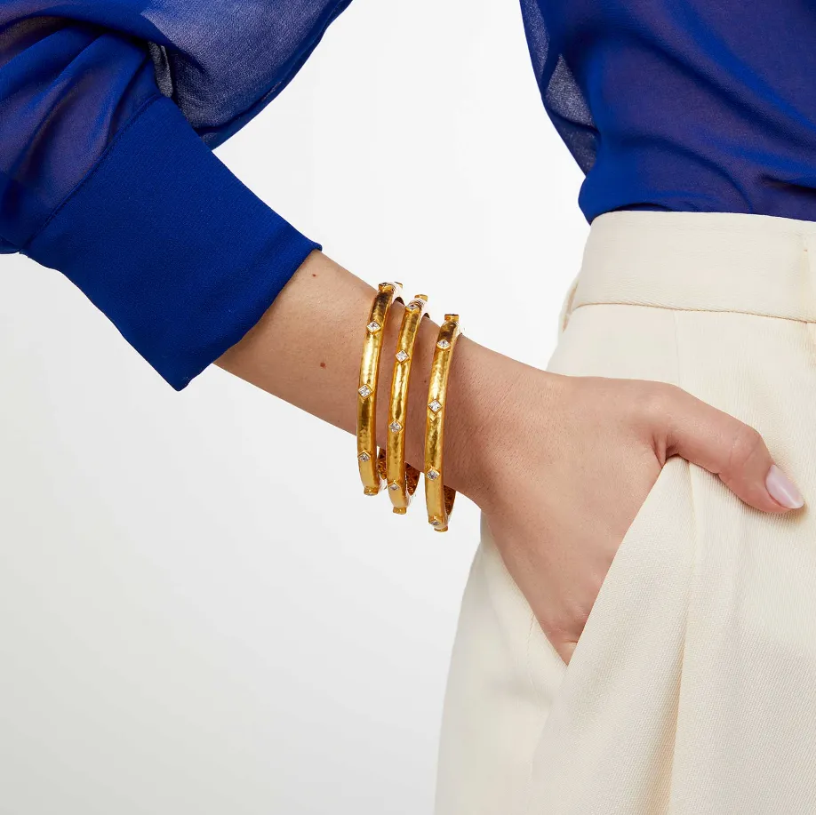 Julie Vos Noel Stone Bangle Medium
