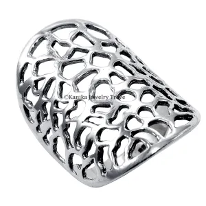 Kanika Jewelry Trove 925 Sterling Silver Handmade Statement Ring for Women & Girl