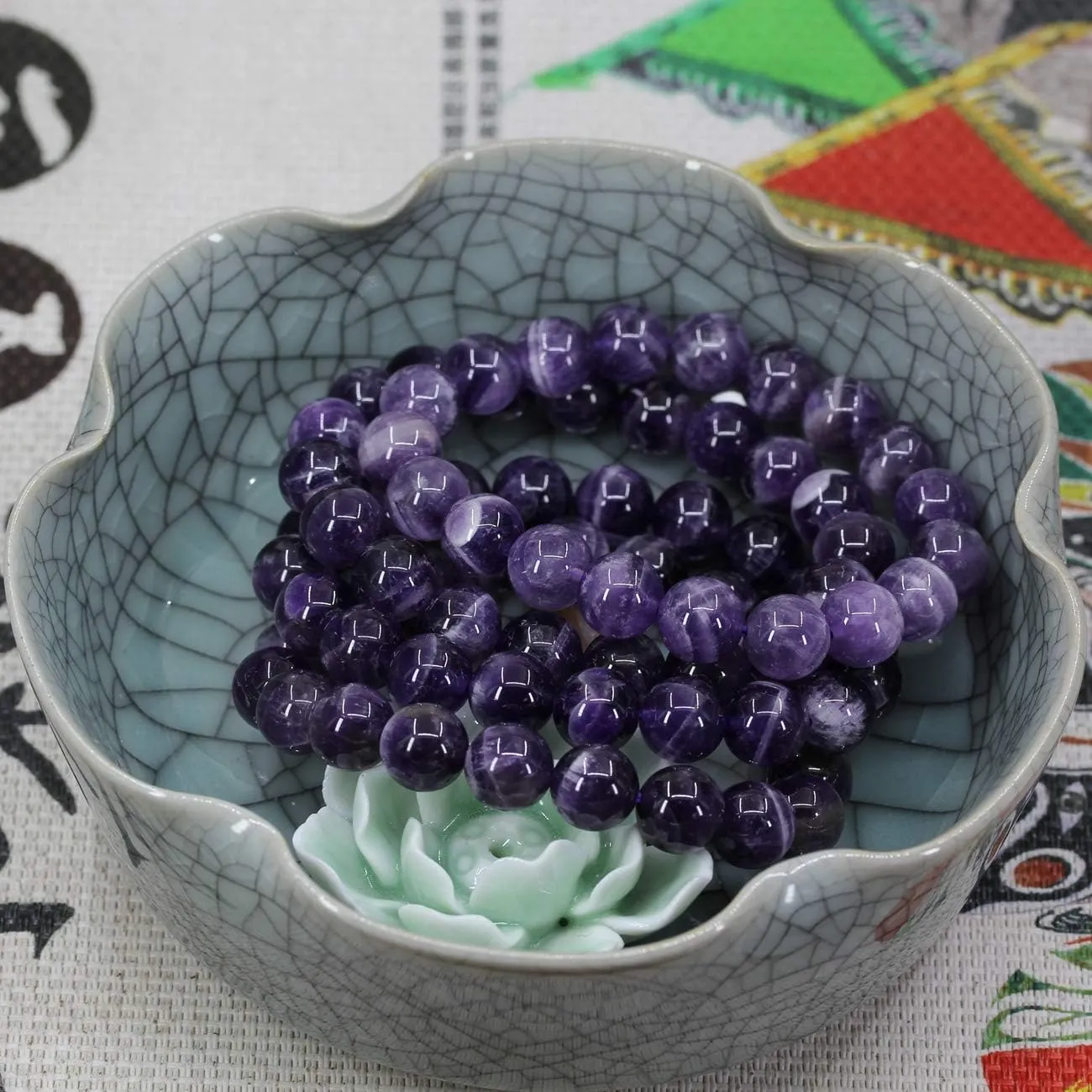Keleny Gem Semi Precious Gemstones 10mm Round Beads Stone Crystal Stretch Bracelets Unisex