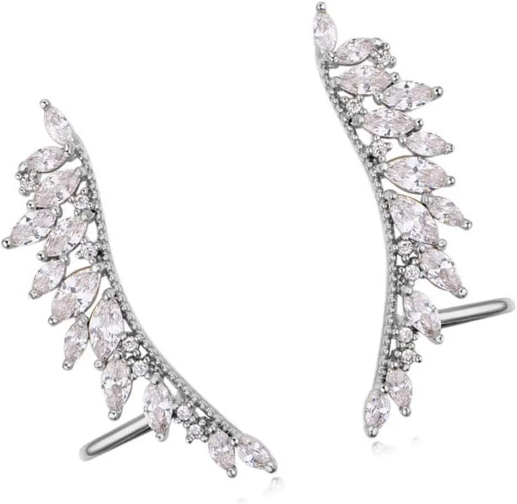 KESYOO 1 Pair Earings for Women Ear Clips Earrings Pierced Earrings Golden Womens Ear Cuff Women Ear Wrap Clip Ear Cuff for Non-pierced Ears Earmuffs Perforation Ear Drops Women's