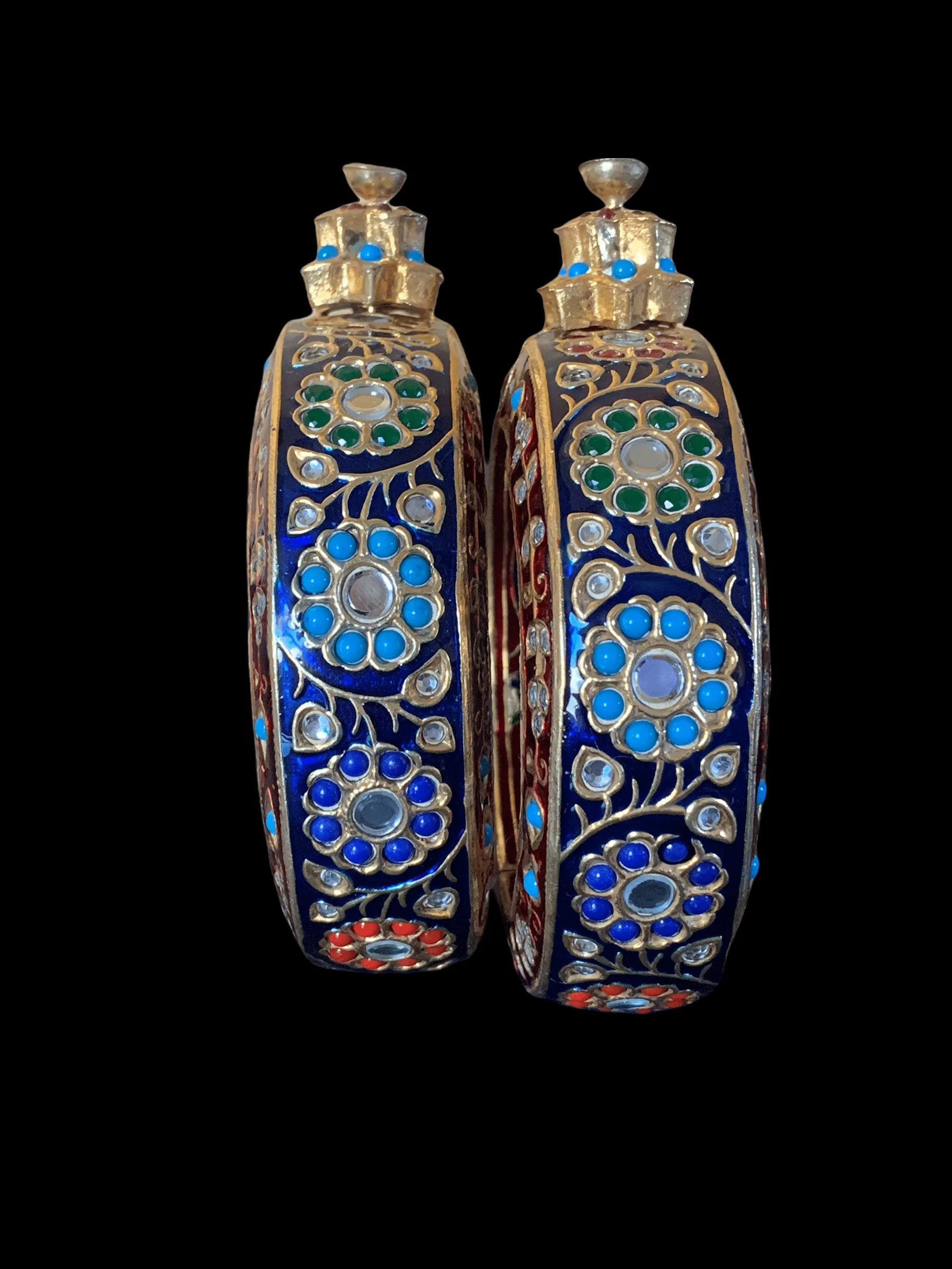 Kundan meenakari bangles ( SHIPS IN 4 WEEKS ) size 2.4,2.6