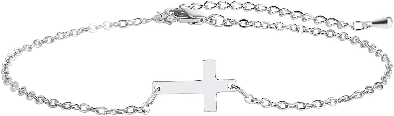 Kyerlyn 14K Gold Plated Handmade Dainty Dot Bracelet Cute Thin Everyday Bracelets for Women Men Size 6.5" 2" Extender