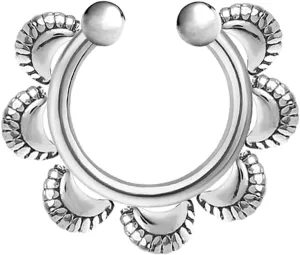 LeCalla 925 Sterling Silver Nose Rings & Studs for Women | Vintage-Inspired Piercing Gifts & Non-Pierced Nose Accessories | Hypoallergenic Clip-On & Screw Nose Pins Body Piercing Jewelry
