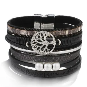 Life Tree Leather Bracelets For Women | CATICA Couture