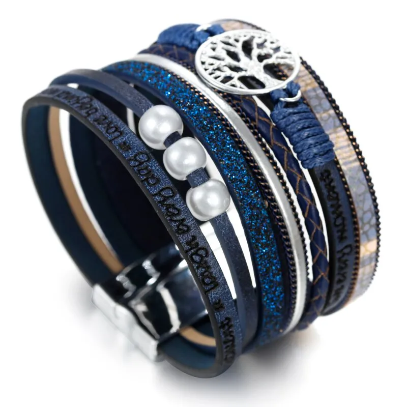 Life Tree Leather Bracelets For Women | CATICA Couture