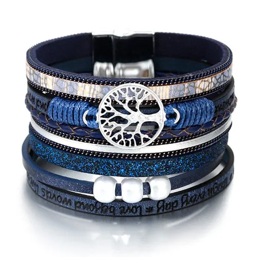 Life Tree Leather Bracelets For Women | CATICA Couture
