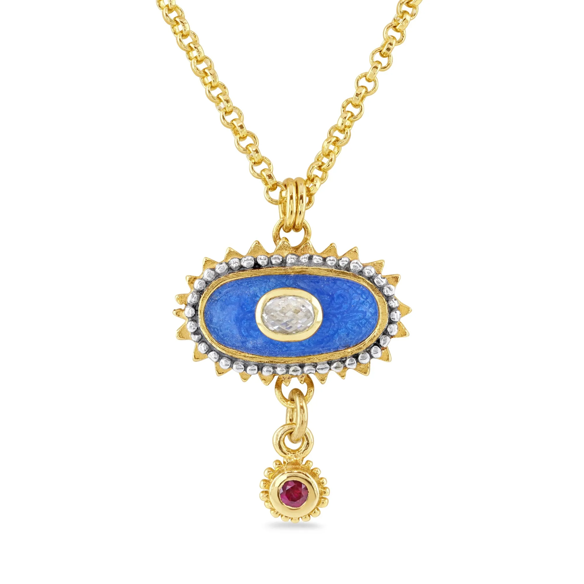Limited Edition Diamond & Ruby Kinship Amulet Necklace