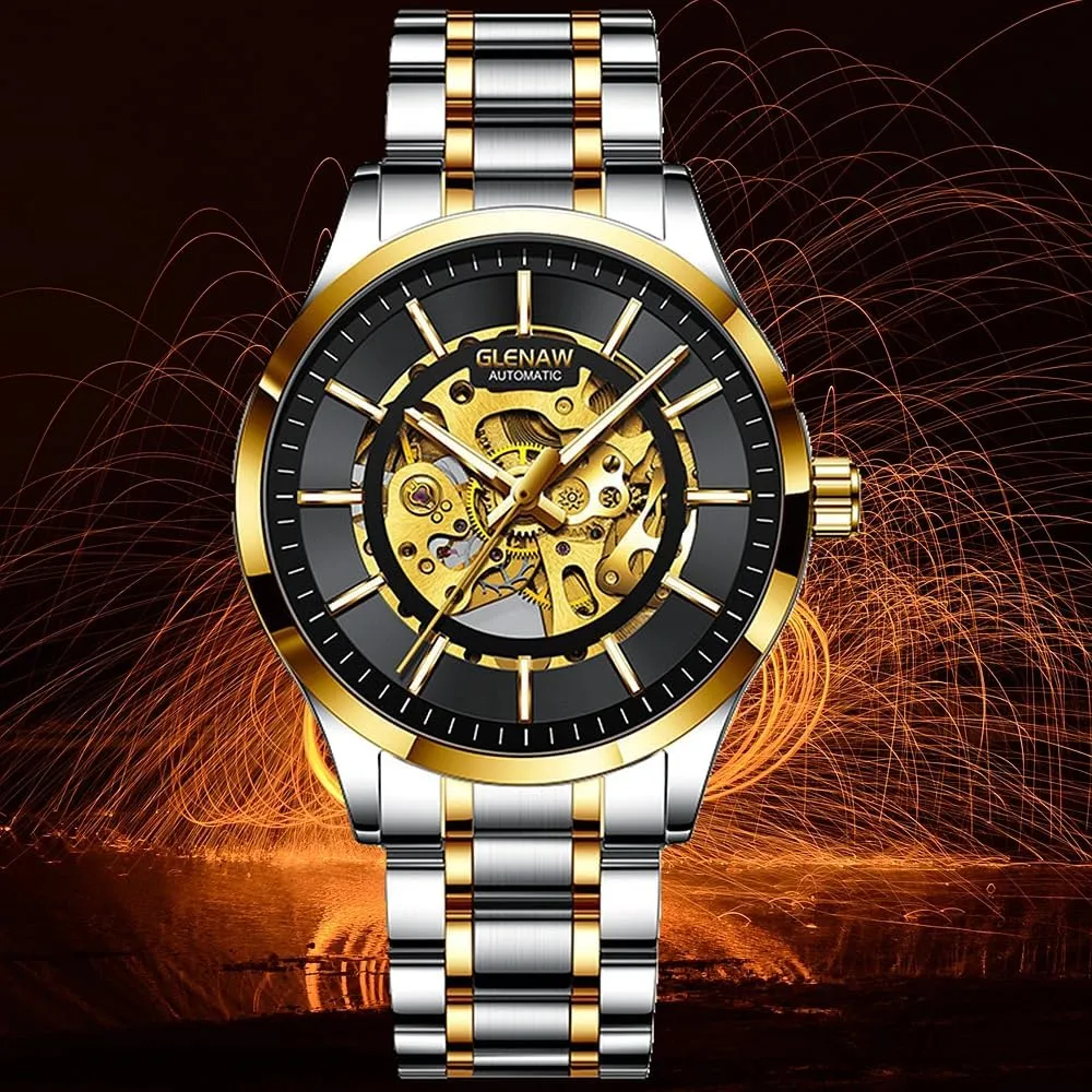 Luxury Men's Automatic Mechanical Watch Luxury Japanese Movement Fashion Classic Skeleton Waterproof Watch