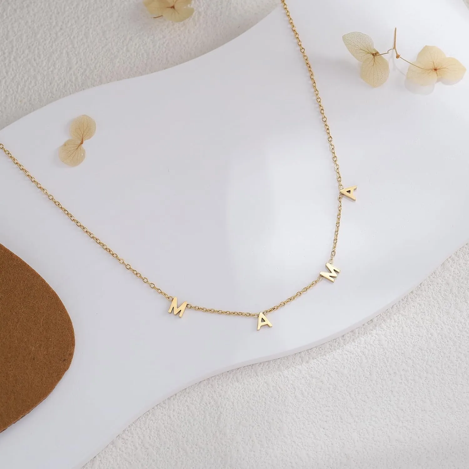 Mama Necklaces Gift for Mother Mom Mothers Day Gold Pendant Necklace New Mom Mother-in-Law Mother's day Birthday Christmas Gifts Mom Jewelry