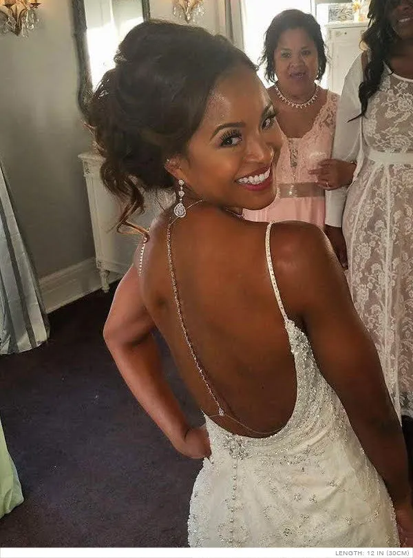 Marquise Crystal Back Pendant Necklace