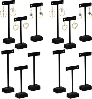 Marsui Earring Display Stands for Selling Set Wooden T Bar Jewelry Display Stand Holder for Necklaces Bracelet Showroom Trade