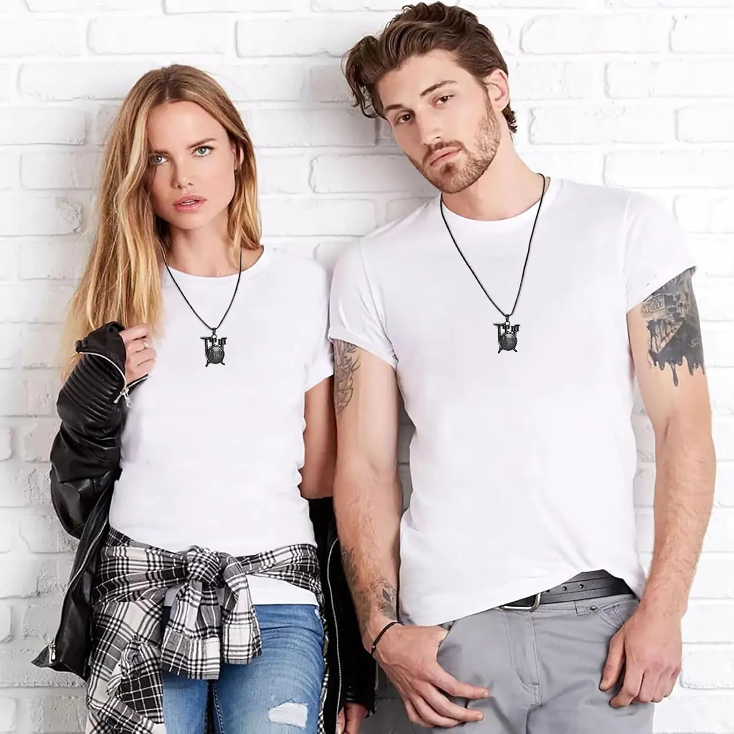 Memorial Cremation Jewelry for Ashes Music Drum Set Shaped Urn Necklaces for Human Dog Cat Keepsake Pendant Jewelry with Fill Kit
