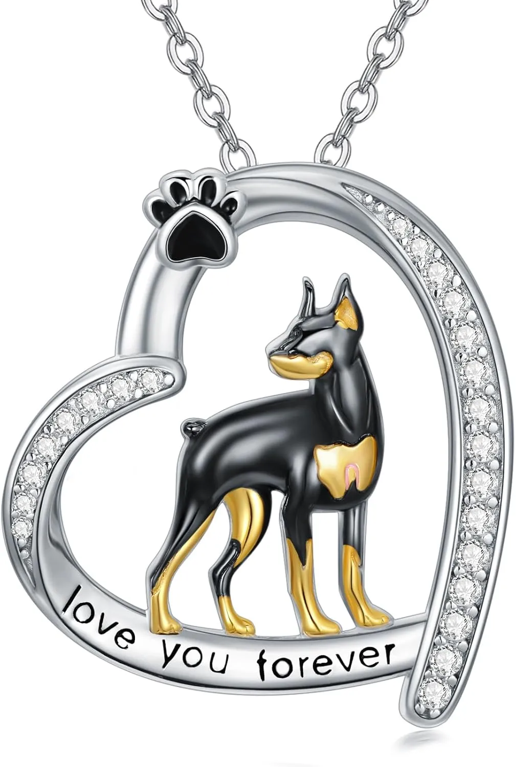 Midari Dog Necklaces Sterling Silver Cute Puppy Yorkie/Labrador/French Bulldog/Corgi/Shih Tzu Necklace for Women with Dog Jewelry Birthday Gifts for Women Friends Mom