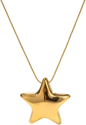 Minimalist Star Choker Necklace for Women Dainty Stainless Steel 18k Gold Plated Star Charm Pendant Trendy Adjustable Chain Necklaces Fashion Jewelry Christmas Birthday Gifts for Her Bff 17"
