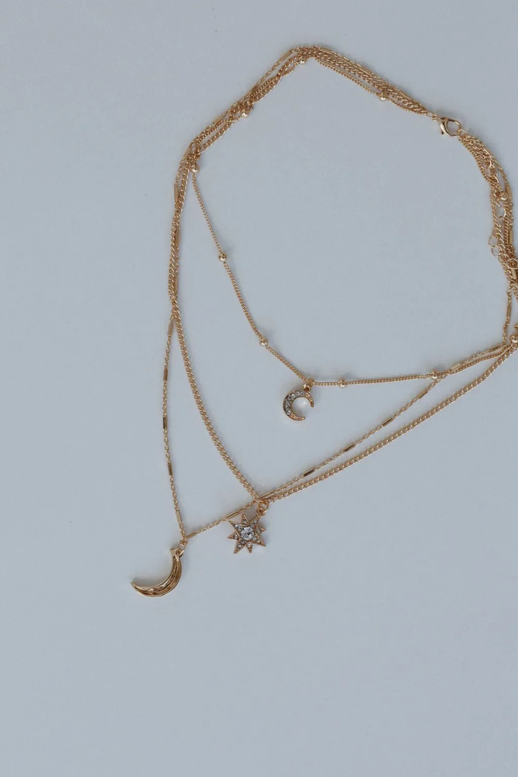 Moonbeam Layered Necklace - Gold