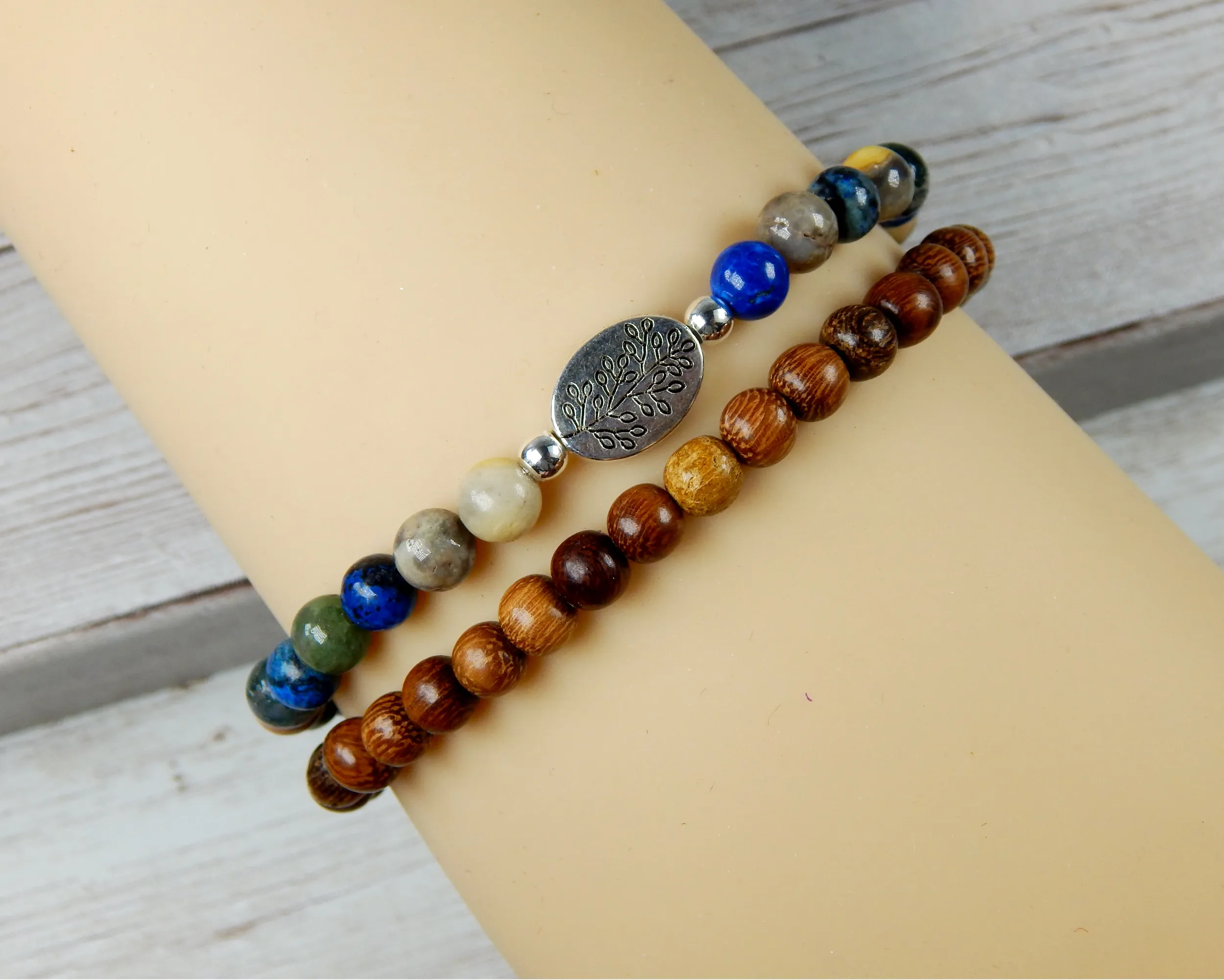 Nature Gifts for Women - Tree Jewelry - Stacking Bracelets