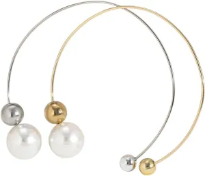 New 2025 Unisex Elegant Goth Big White Imitation Pearl Choker Necklace For Women Ball Pendant Clavicle Chain Wedding Jewelry Collares Decoration Luxury Accessories Trendy For Women And Men