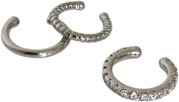 New 2026 Arrive Unisex Fashion Delicate Zircon Cute Clip Earrings Buckle Ear Cuff No Piercings Cartilage For Women Trendy Jewelry Findings Gifts Accessories Creative Gift For Women And Men
