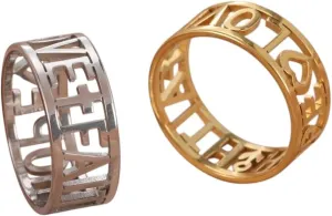 New 2026 Love Faith Hope Heart Ring For Women Hers Stainless Steel Gold Color Fashion Rings Birthday Wedding Jewelry Gifts 2025 Luxury Accessories Creative Gift