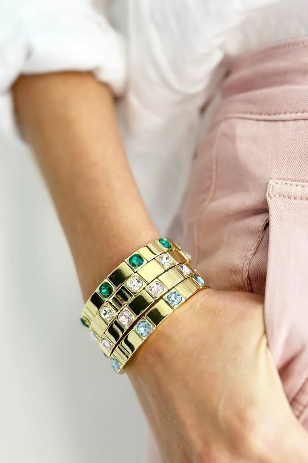 *NEW Queenie Bracelet gold/green
