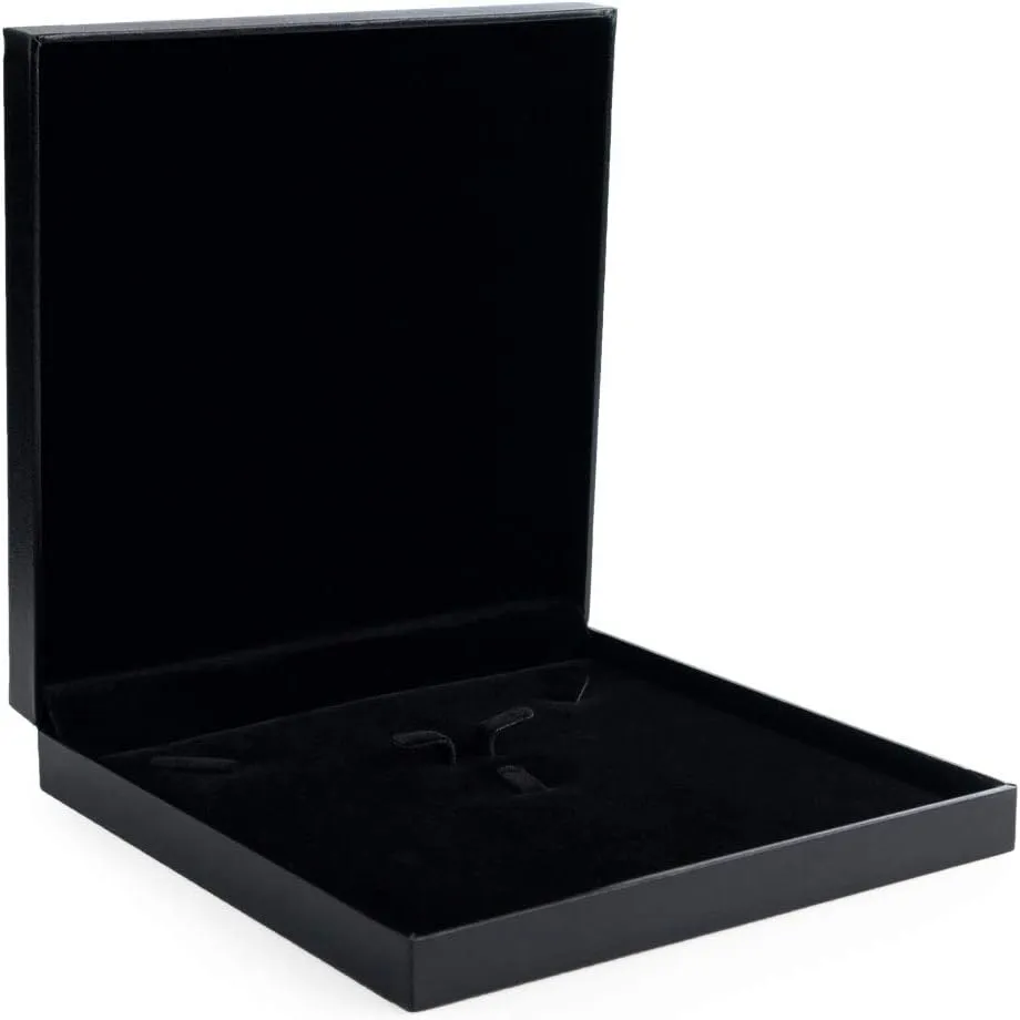 Oirlv Black Jewelry Set Box,Ring/Earrings/Big necklace Gift Case