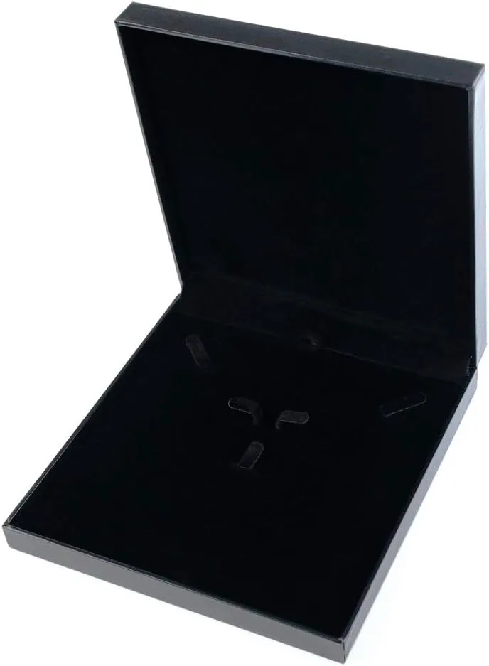 Oirlv Black Jewelry Set Box,Ring/Earrings/Big necklace Gift Case