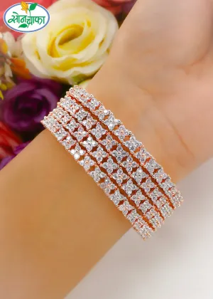 OPULENT CONTEMPORARY DIAMOND BANGLES