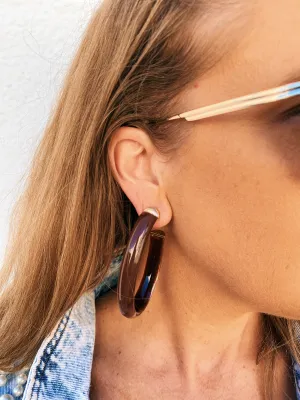 Oval XL Lucite Hoops *SAMPLE SALE * FINAL SALE