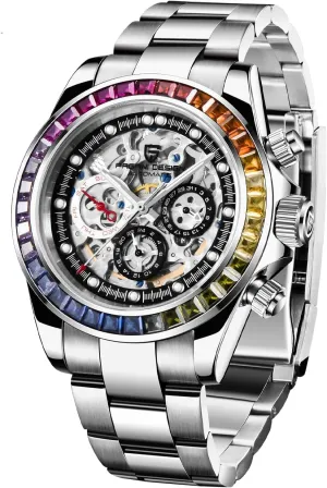 Pagani Design Skeleton Design Mechanical Waterproof Watch Sapphire Crystal High Precision Men's Luxury Luxury Watches
