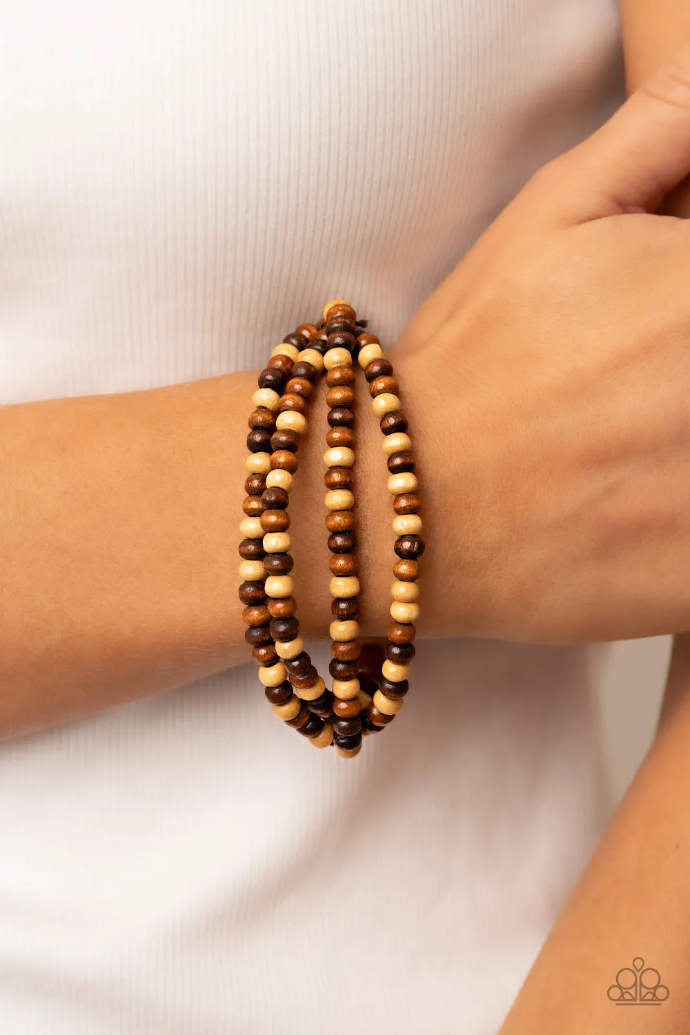 PAPARAZZI Oceania Oasis - Brown BRACELETS