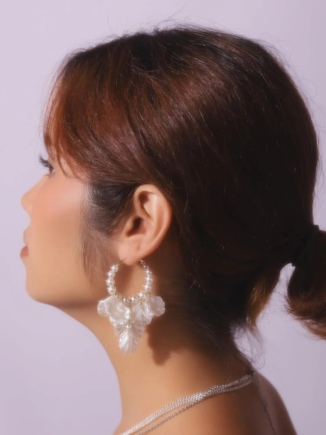 Pastel Statement Flower Resin Earrings Jewelry for Women