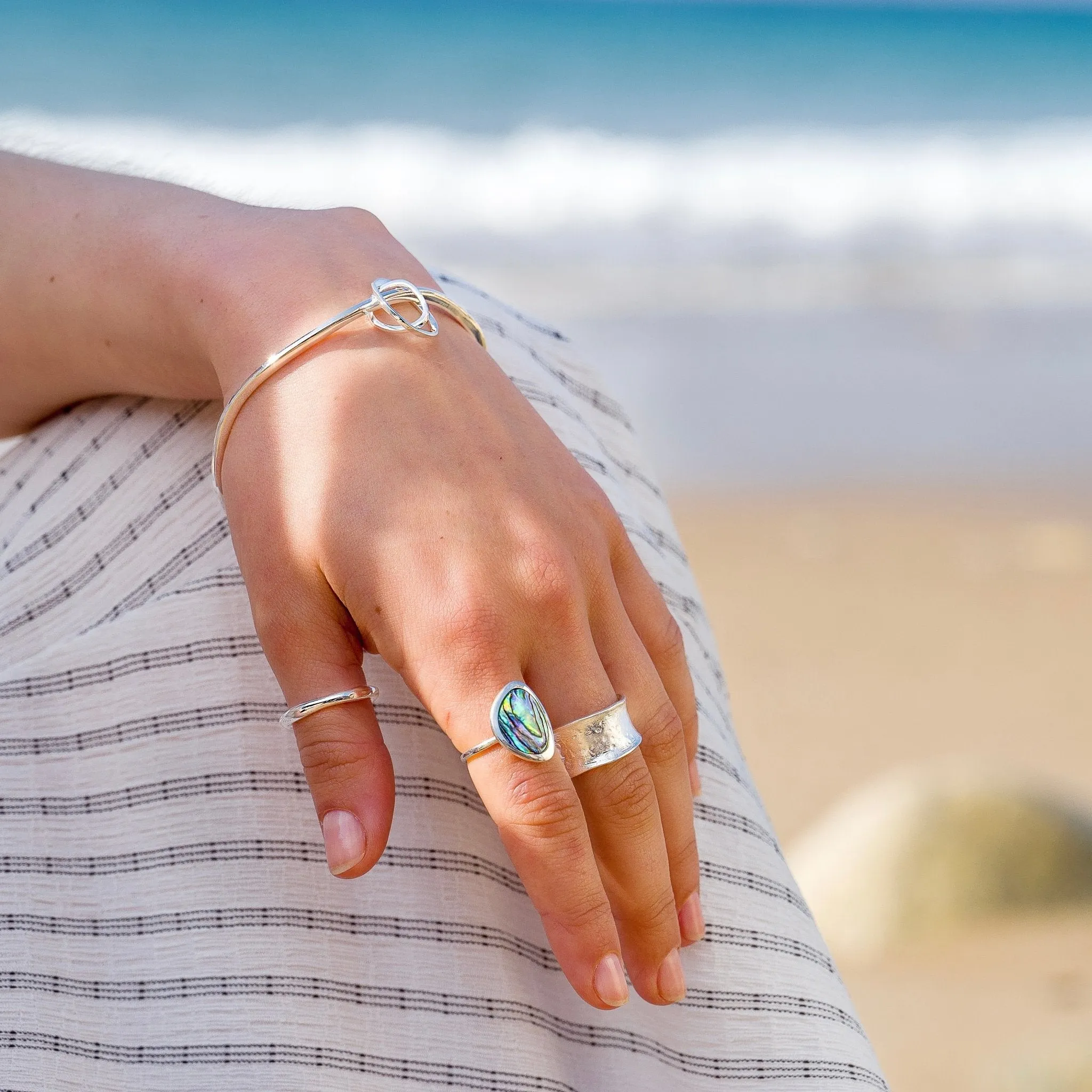 Paua Shell Rockpool Ring