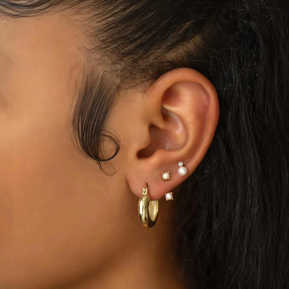 Pearl & Crystal Studs