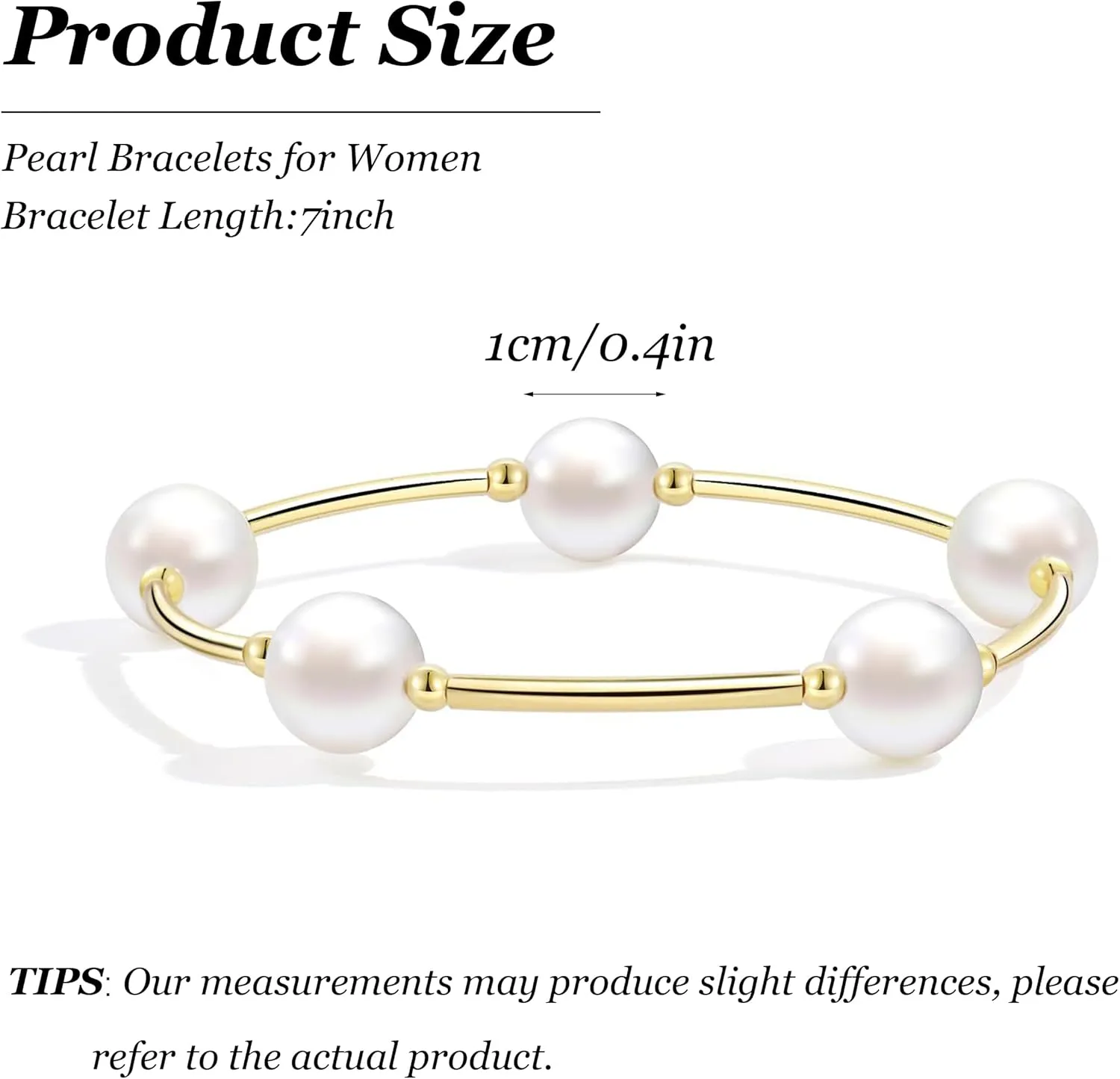 Pearl Bracelets for Women Blessing Faux Pearl Jewelry Dainty Beaded Bracelet Wedding Jewelry for Bride Bridesmaid Prom Party Dress Accessories