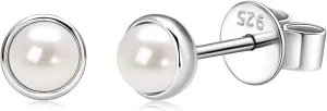 Pearl Earrings for Women 18K Gold Plated Handpicked AAAA Freshwater Cultured Pearls Stud Hypoallergenic Wedding Earrings Jewelry Gift for Her