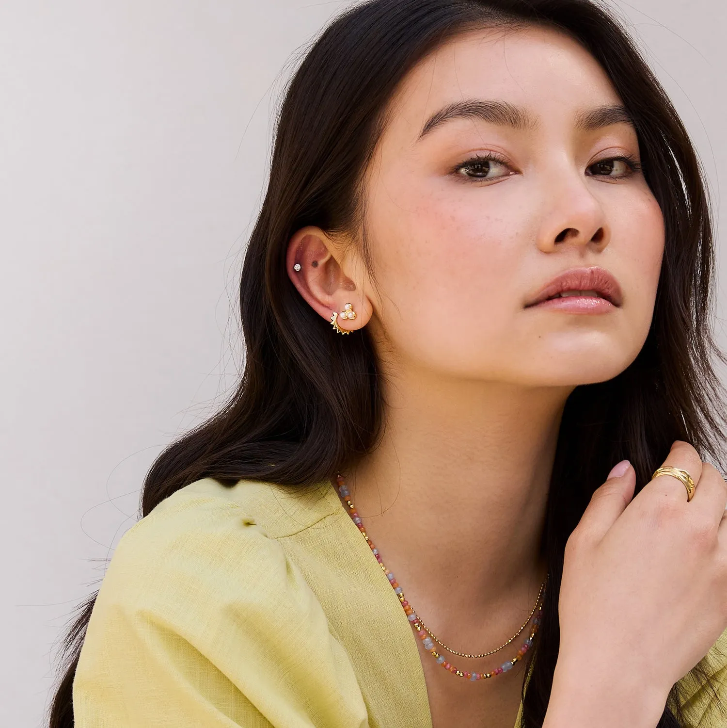 Pearl Trio Studs