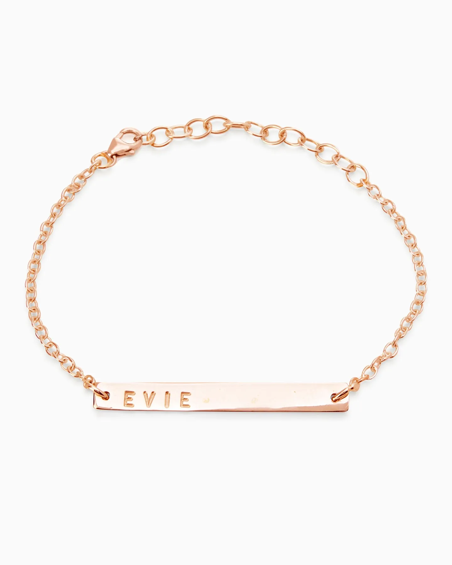 Personalised Tag Bracelet | Rose Gold