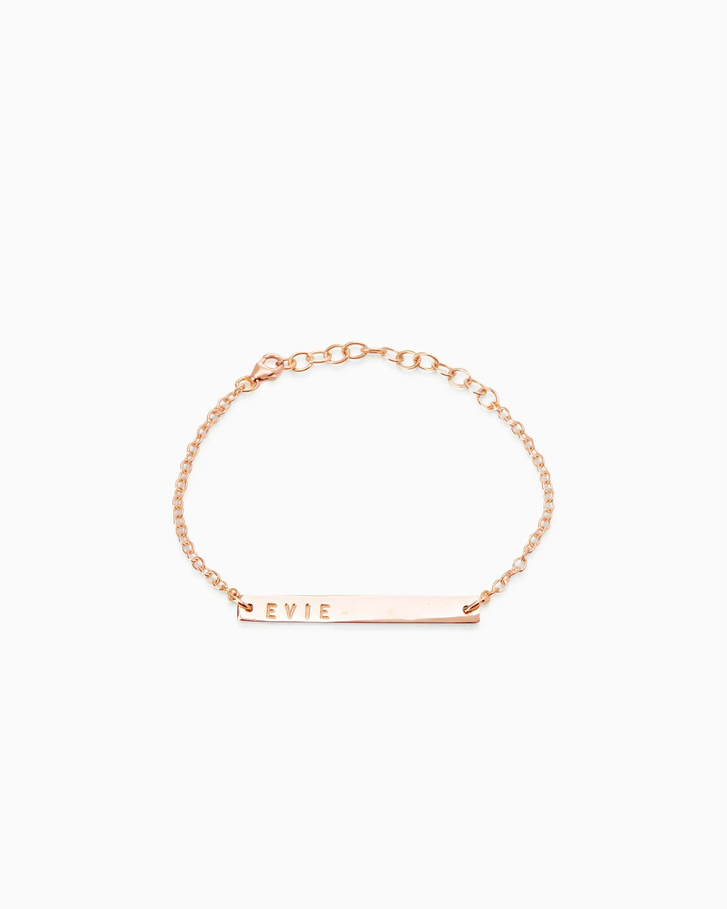 Personalised Tag Bracelet | Rose Gold